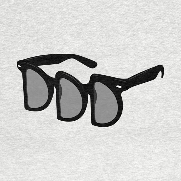 3d Glasses (Monochrome Edition) by VectorVectoria